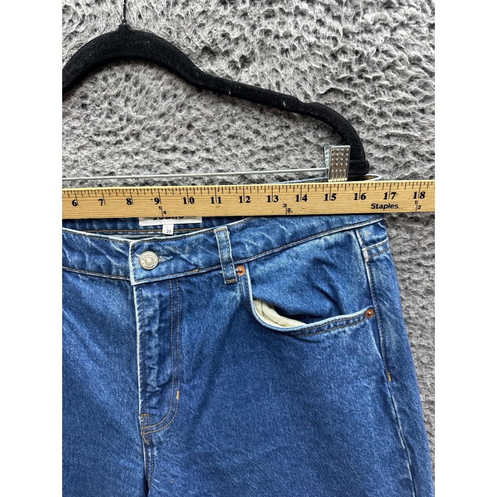Reformation Cary Low Rise Slouchy Wide Leg Jeans Dark Wash Blue Womens Size 29 - Picture 10 of 15